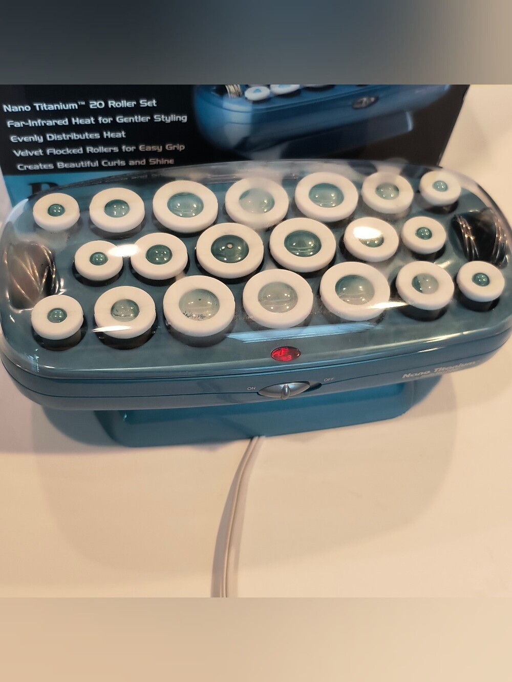 BaByliss Pro Nano Titanium 20 Roller Set - Blue & White - Picture 3 of 5